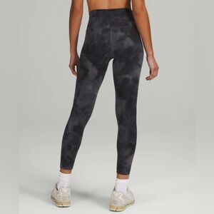Lululemon Wunder Train High-Rise Tight 25” Diamond Dye Pitch Graphite Grey Sz4